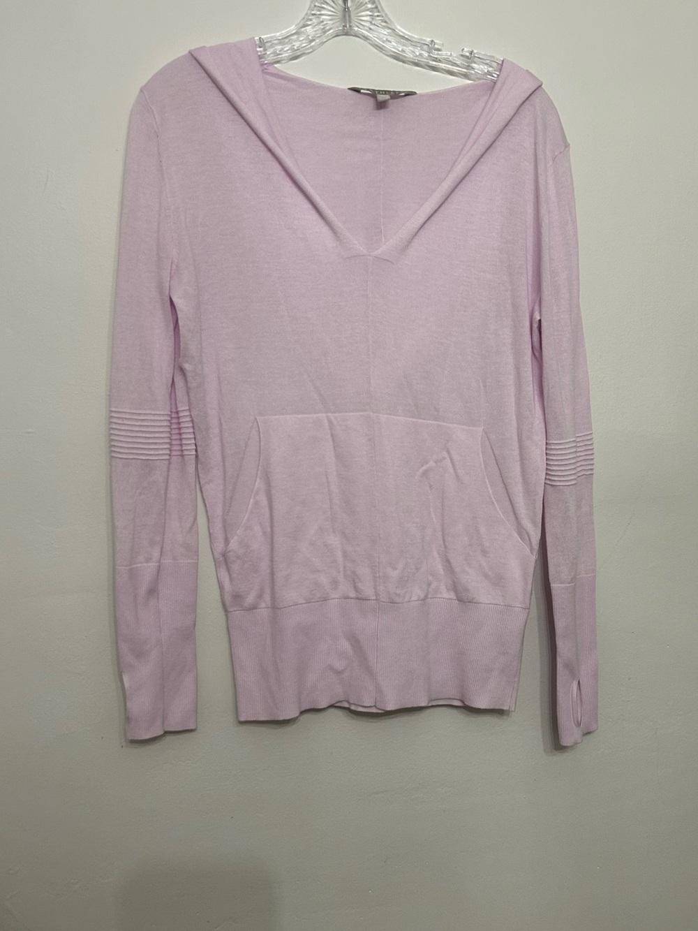 Women’s Athleta Size S Knitted Hoodie Pink *FLAWED SEE DESCRIPTION PLZ*